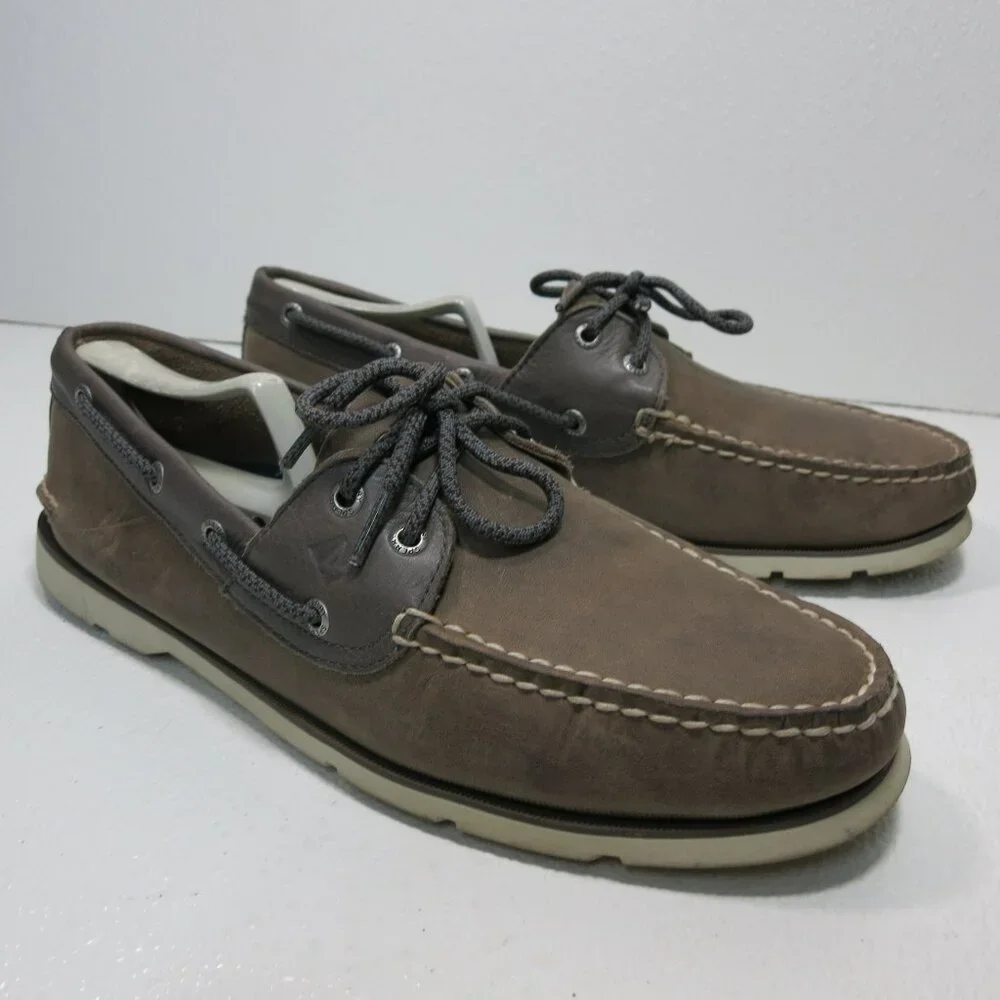 Sperry Nubuck Leather Top-Sider Deck Boat Men's Footwear Comfort Shoes 10.5